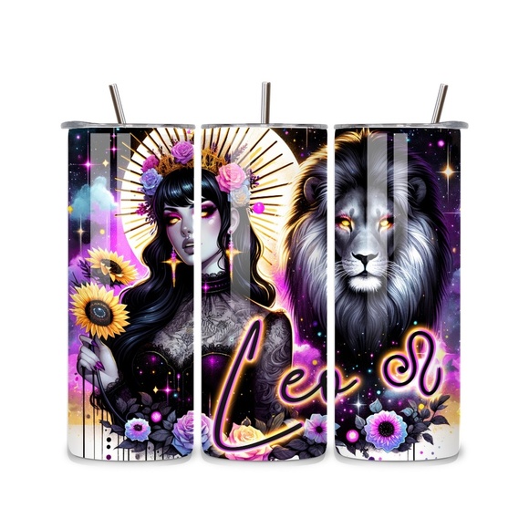 Leo Zodiac Sign 20oz Stainless Steel Tumbler - Picture 1 of 1